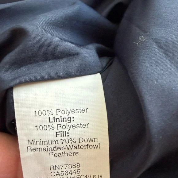 J. Crew Navy Quilted Vest with Gold Accents Size Large - Picture 5 of 5